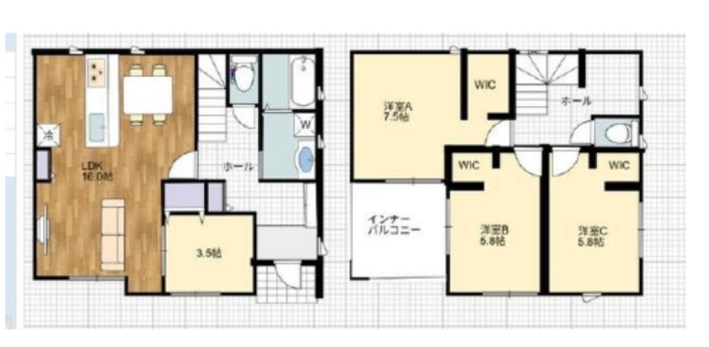 岡崎市元能見町　全1棟　2号棟 画像1