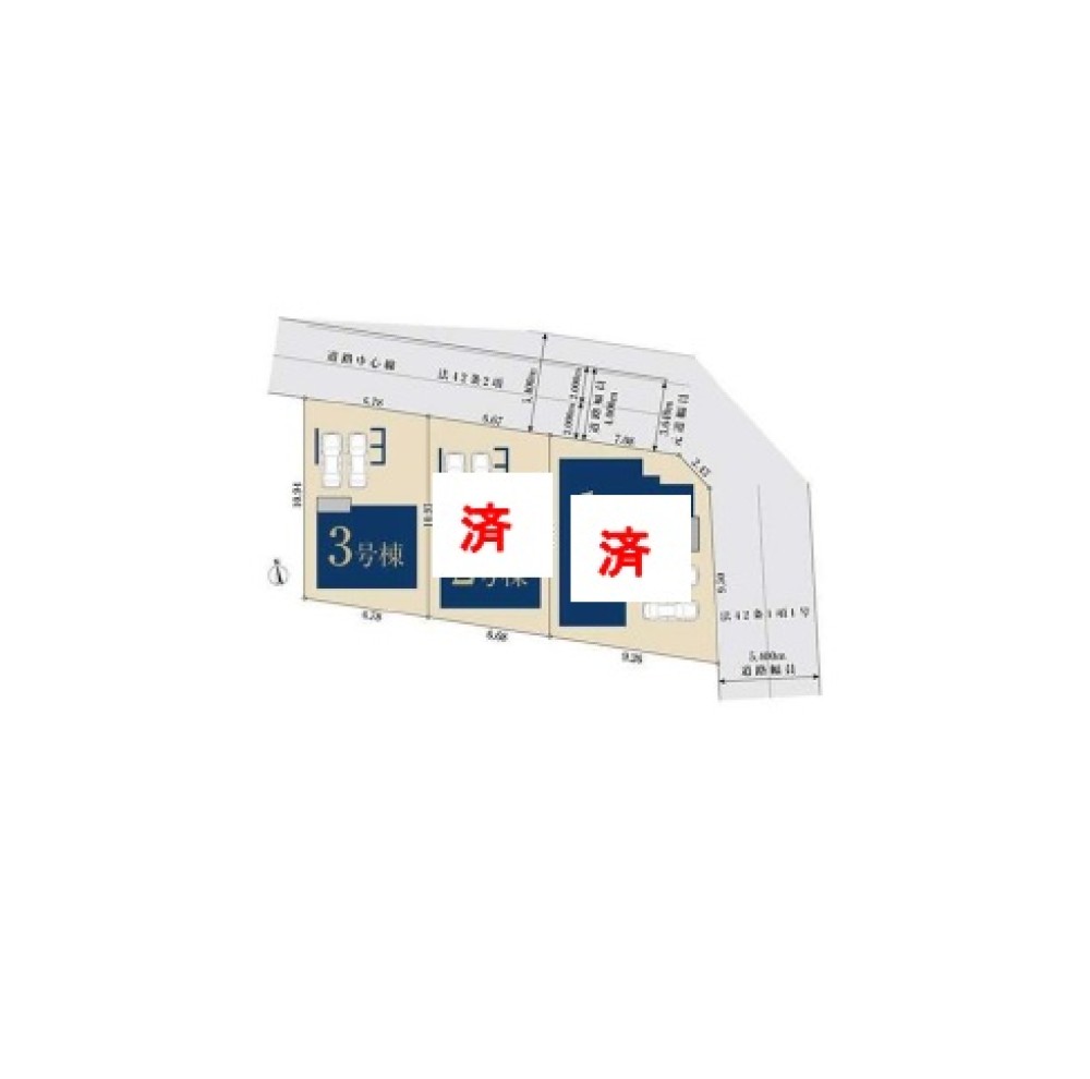 名古屋市中村区日比津町202③　全3棟　3号棟 画像1