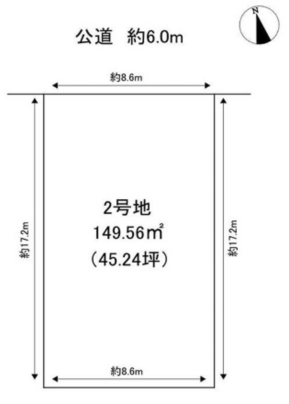 名古屋市中川区戸田明正二丁目　全2区画　2号地 画像1