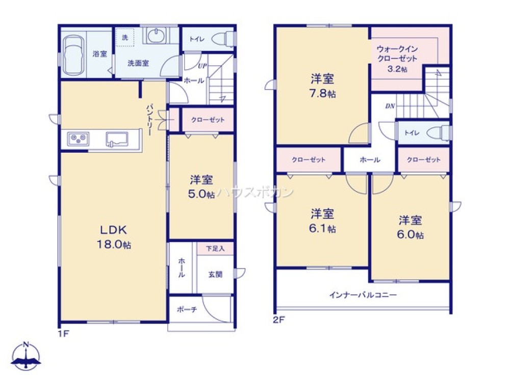 尾張旭市西大道町　全4棟　3号棟 画像5