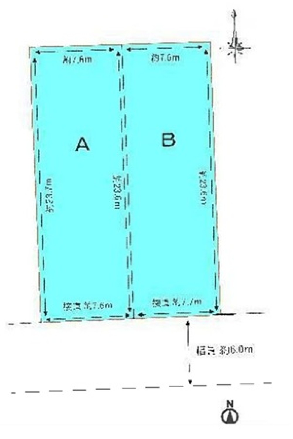 春日井市高蔵寺町北　全2区画　B区画 画像1