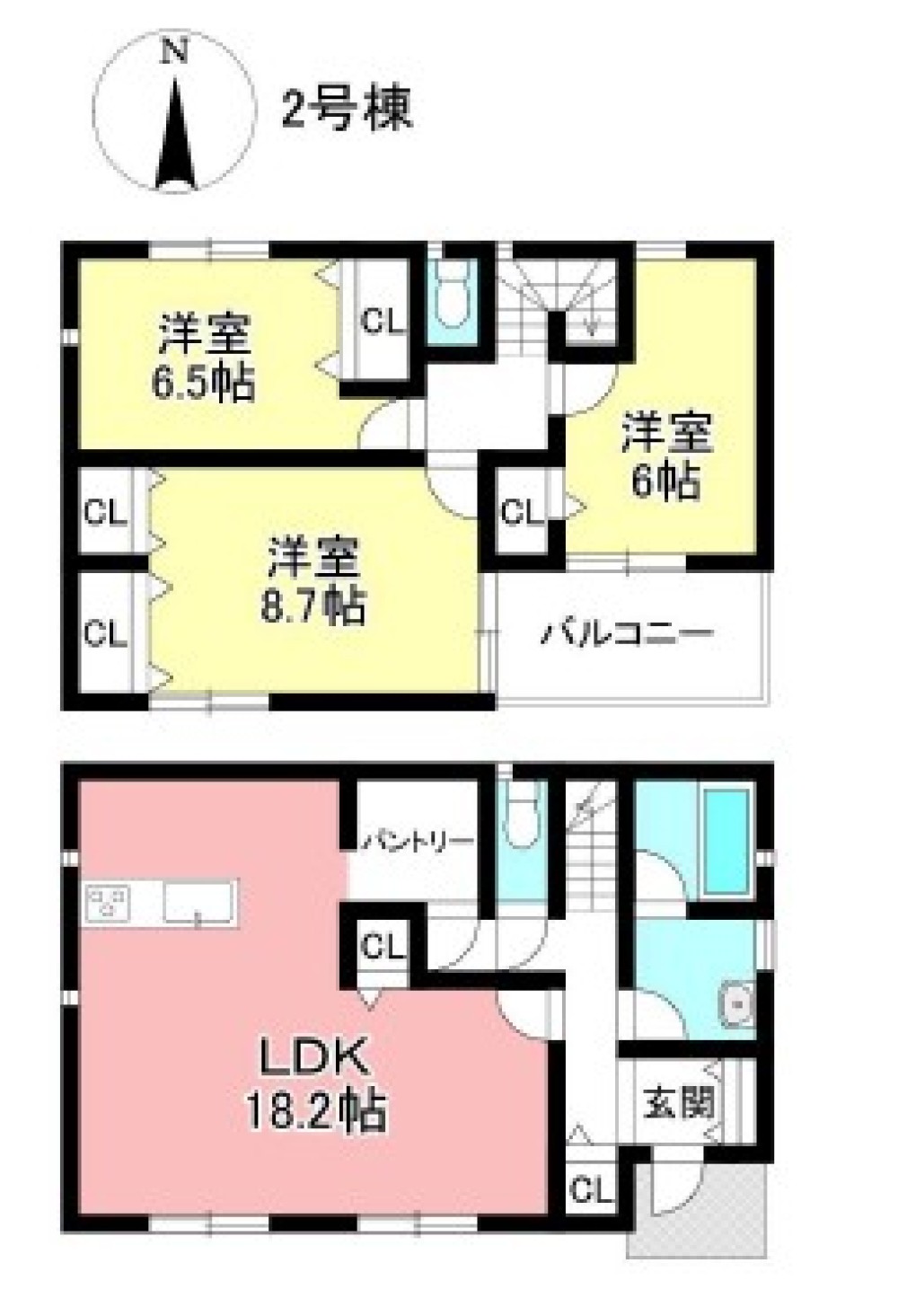 豊田市美里三丁目　全2棟　2号棟 画像1
