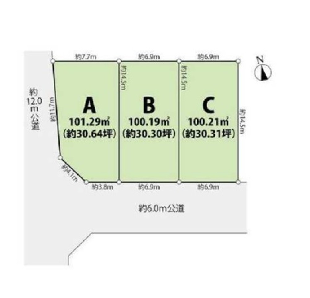 江南市赤童子町　全3区画　C区画 画像1