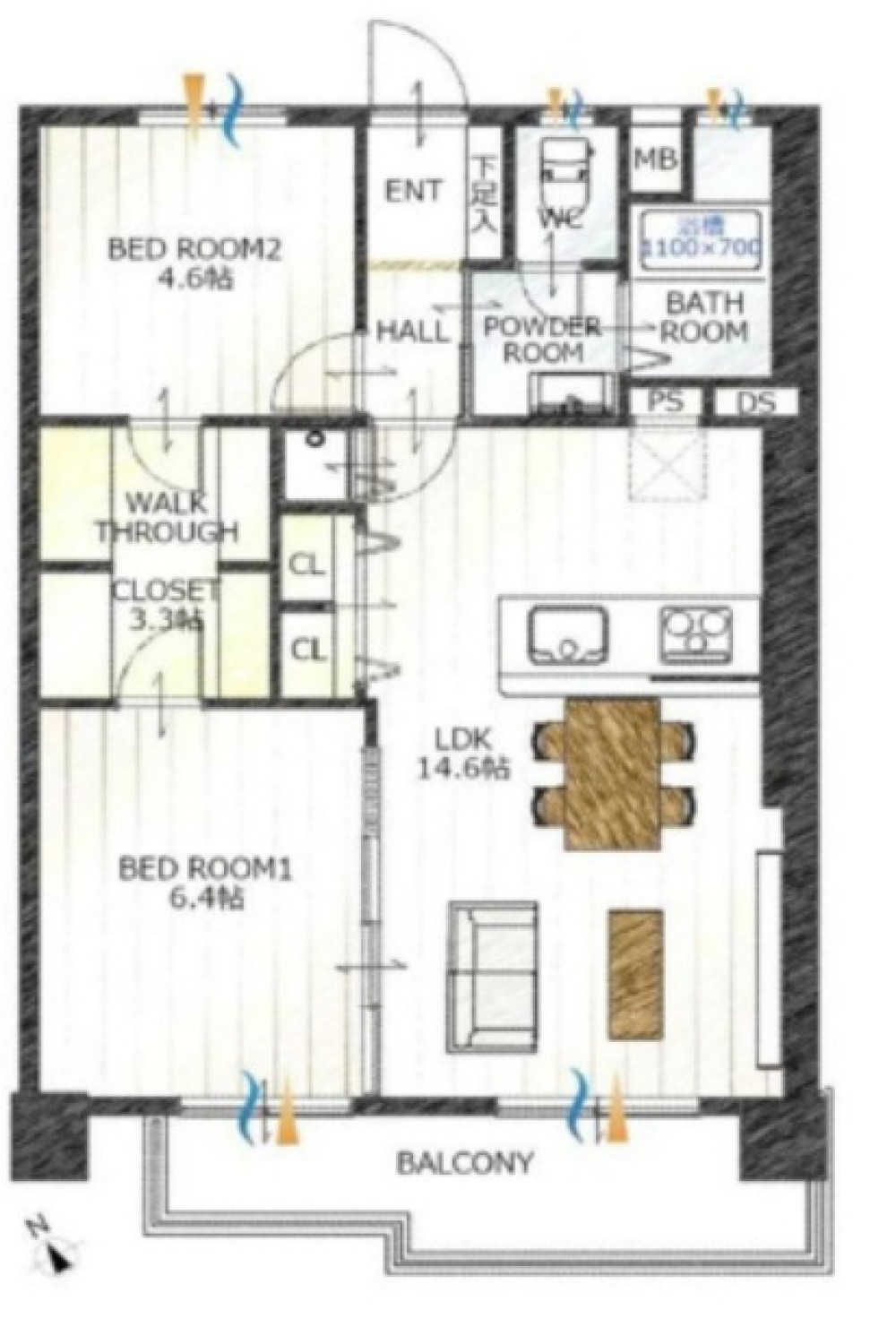 西一社第二団地　102号棟 画像1