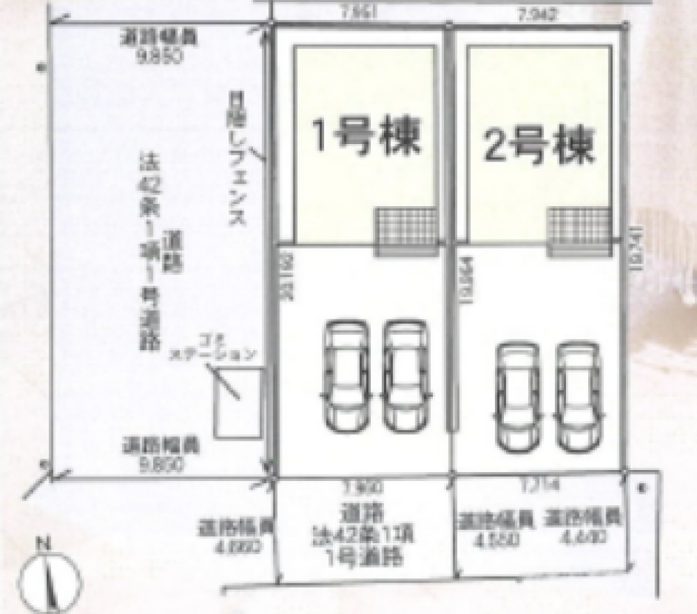 西尾市一色町松木島第8　全2棟　2号棟 画像2
