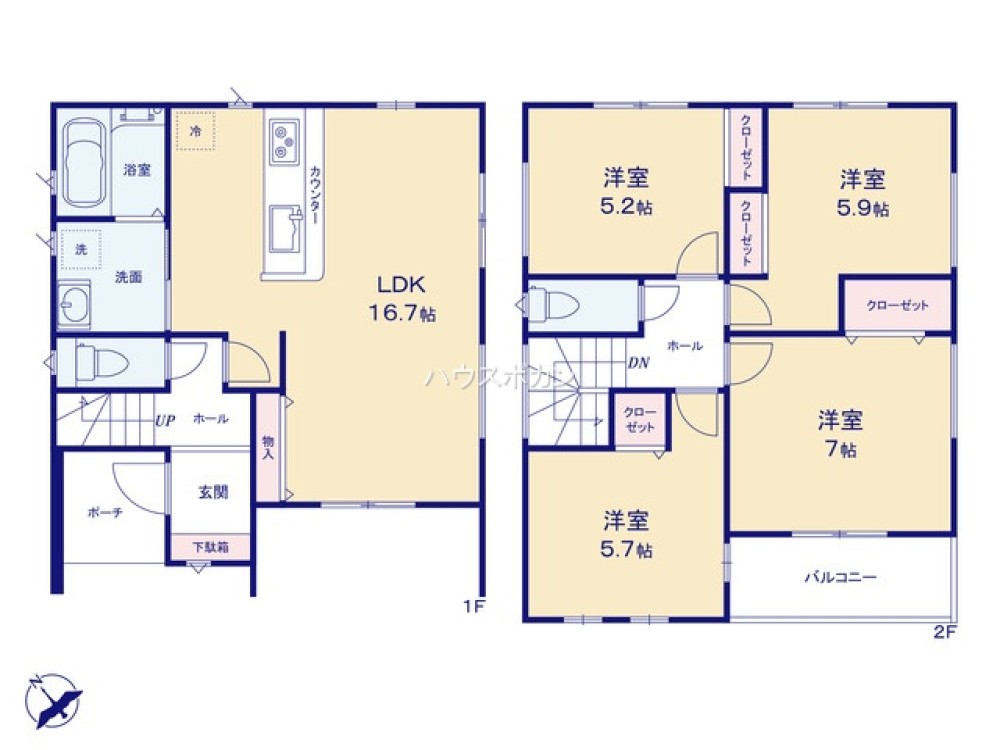 尾張旭市南原山町　第2　全1棟　1号棟 画像5