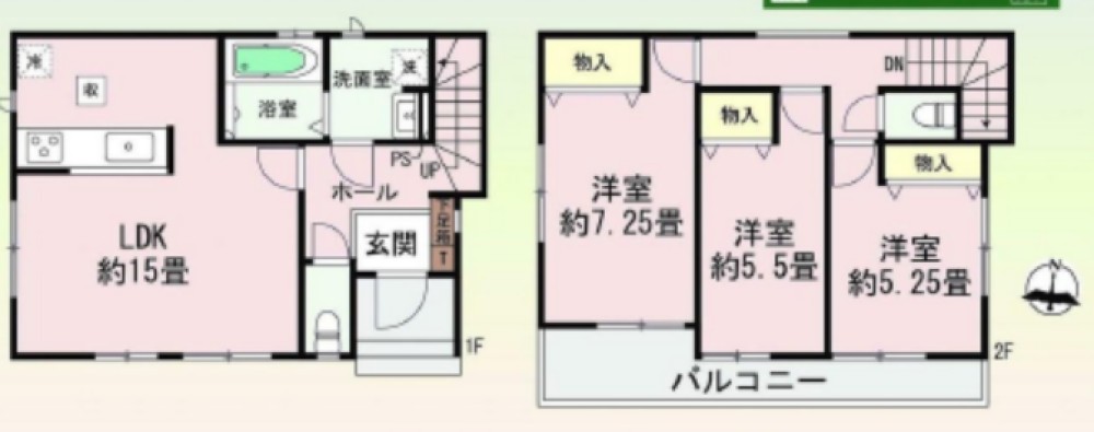 岡崎市本宿茜　全1棟　A号棟 画像3