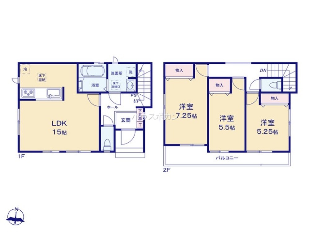 岡崎市本宿茜　全1棟　A号棟 画像4