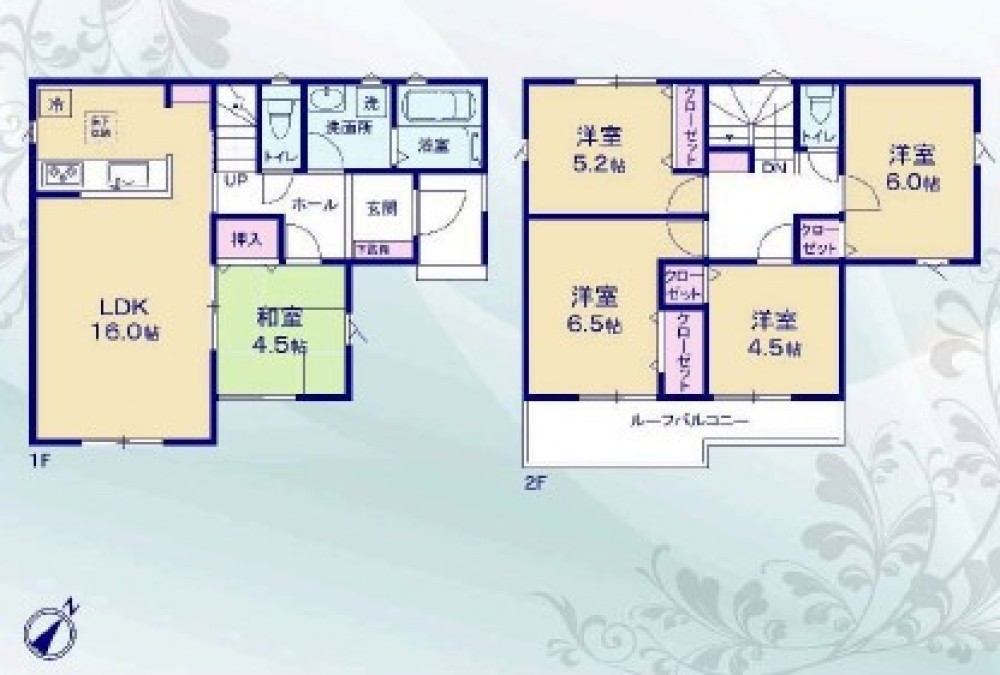 家族それぞれにお部屋が持てます♪