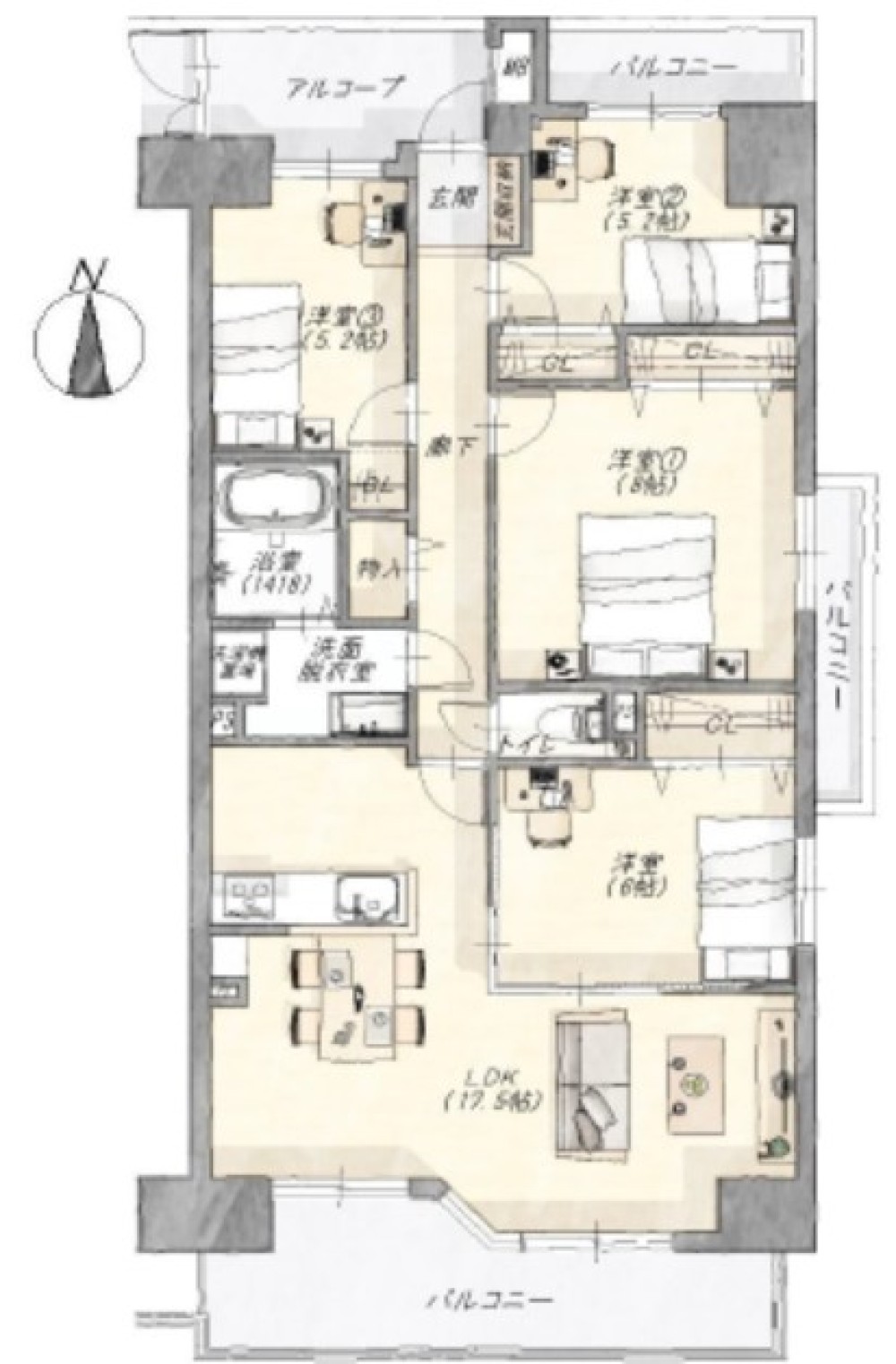 オーケーズ豊田西　ラ・ヴィル壱番館 画像1