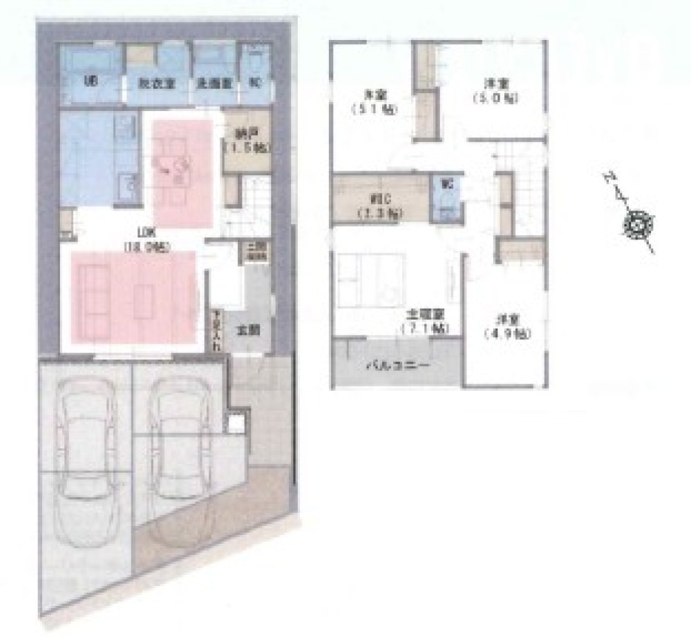 豊田市上野町　全3棟　B号棟 画像2