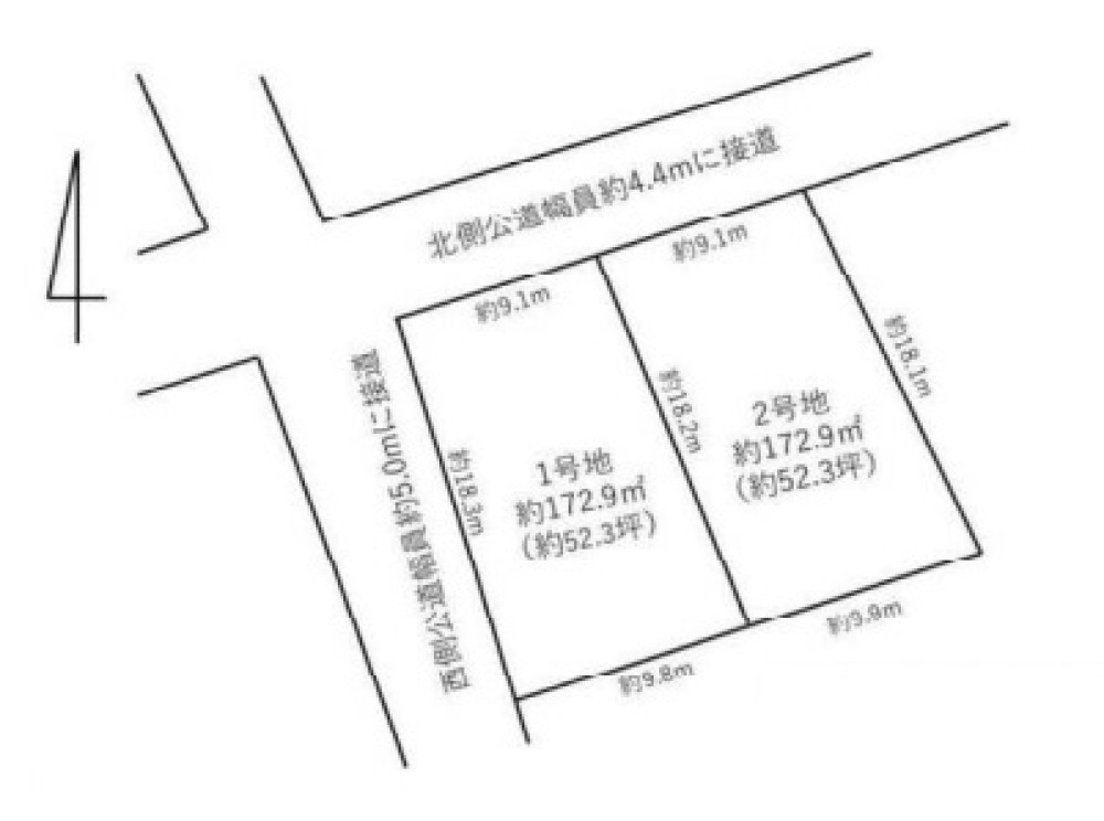 稲沢市小沢二丁目　全2区画　2号地 画像1