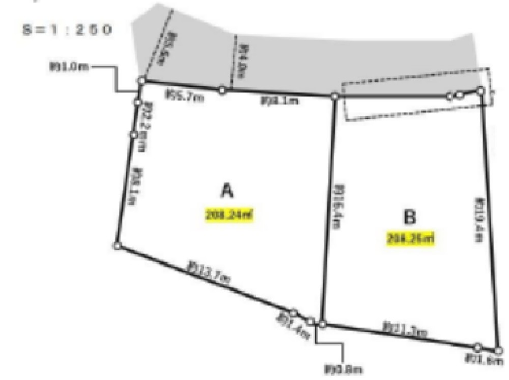 岡崎市上地町　全2区画　A区画 画像1
