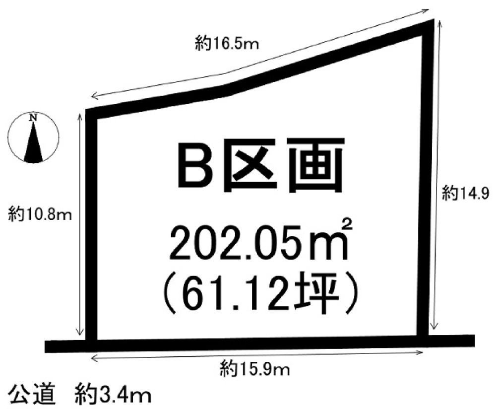知多郡武豊町字内鉋　全2区画　B区画 画像6