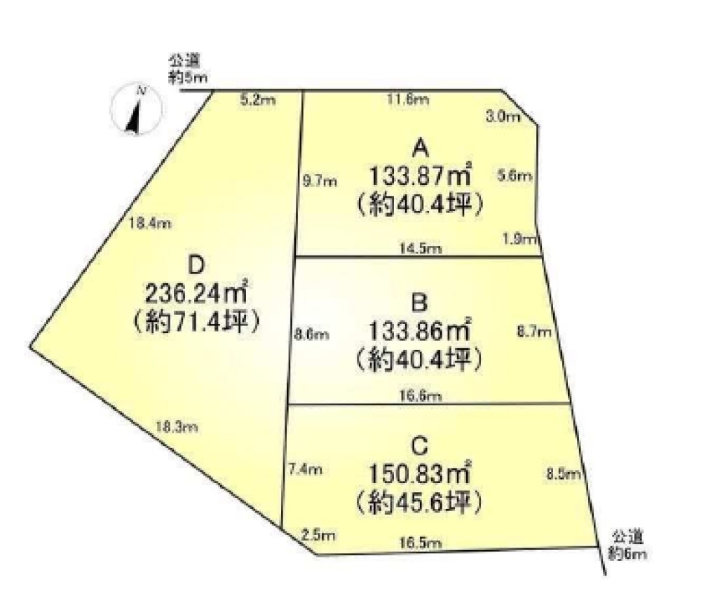 岡崎市稲熊町　全4区画　C区画 画像1