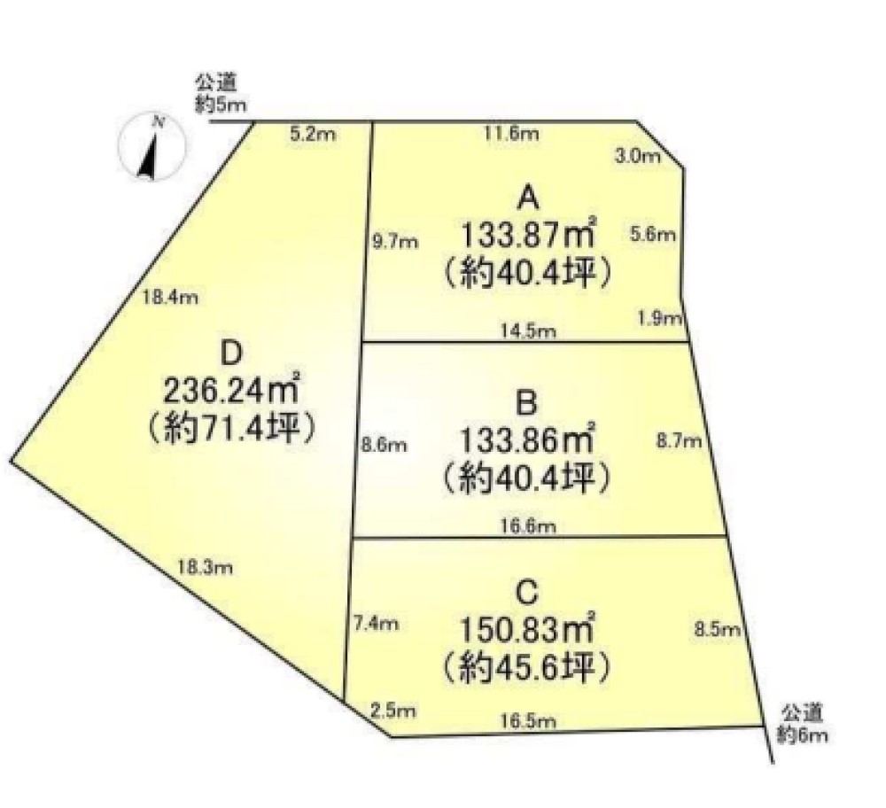岡崎市稲熊町　全4区画　D区画 画像1