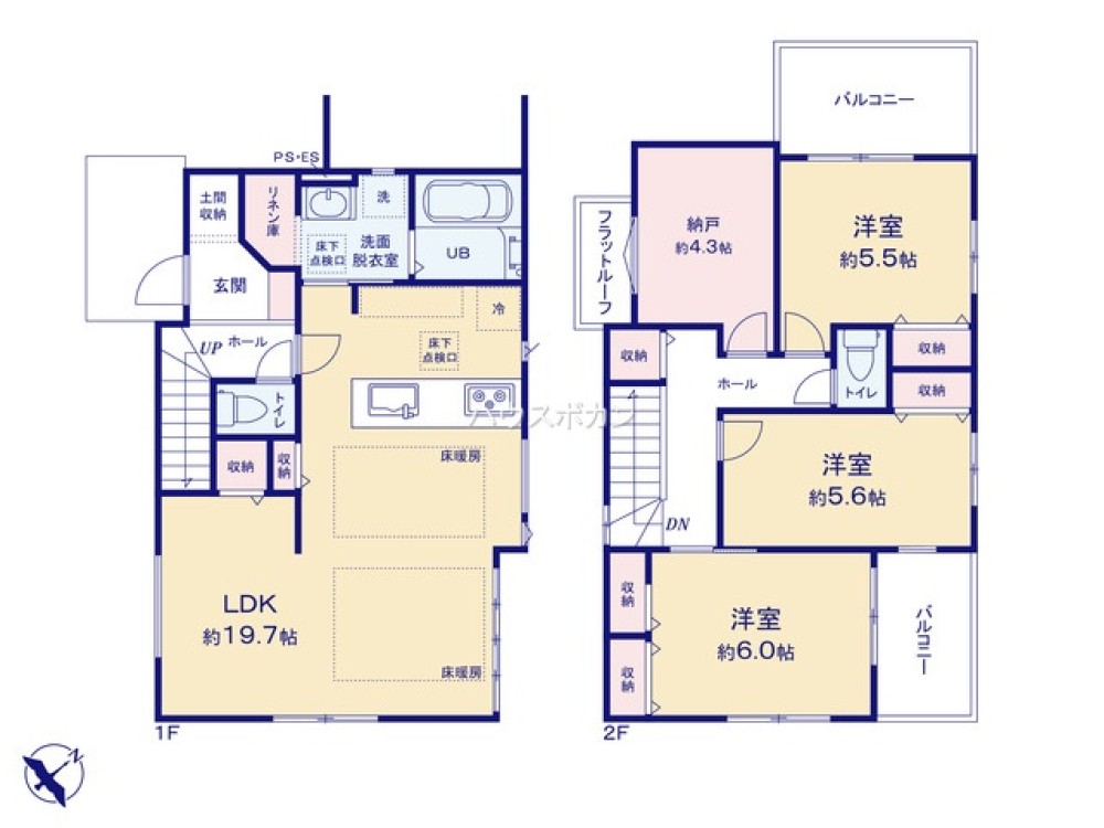 名古屋市名東区貴船二丁目　2期　全1棟　1号棟 画像4