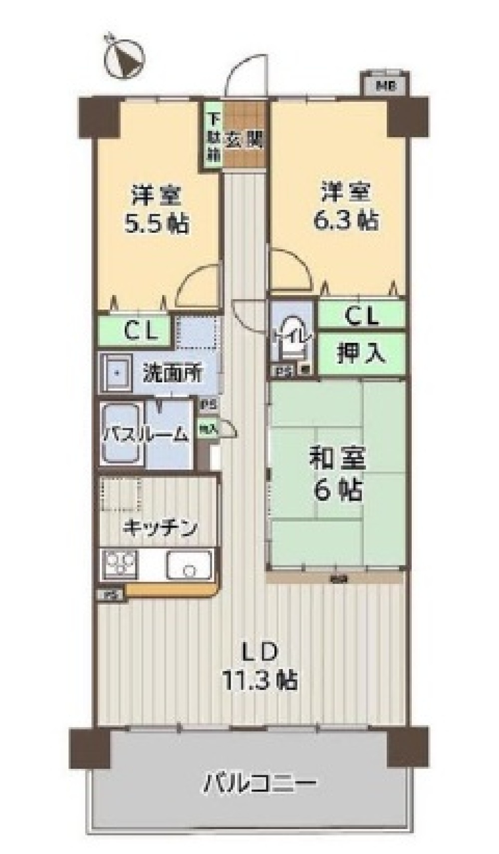 宝マンション太田川 画像1