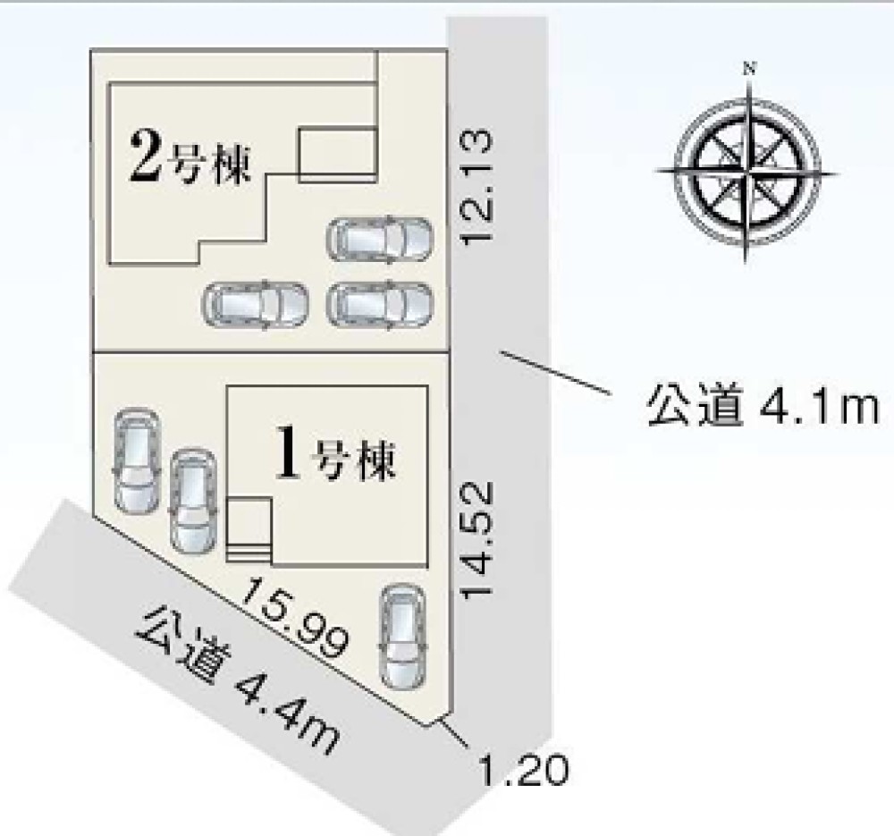 豊橋市西高師町　第1期　全2棟　1号棟 画像1