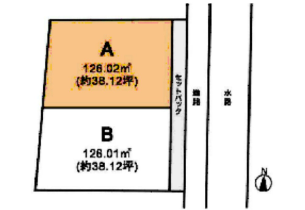 岡崎市中園町　全2区画　B区画 画像1