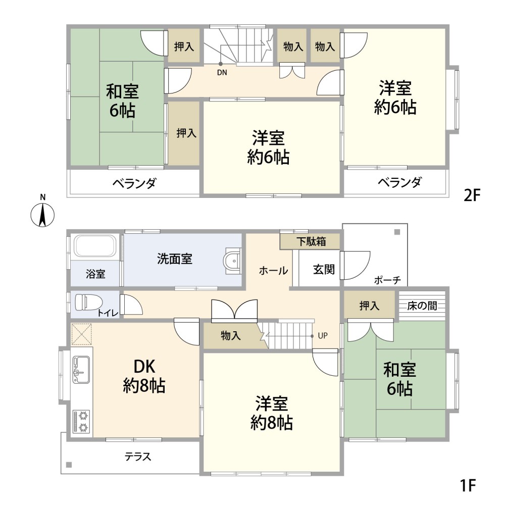 全居室収納付き！