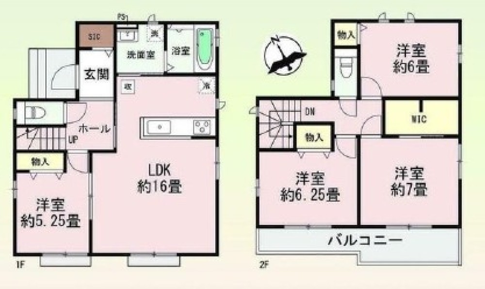 全居室2面採光です！