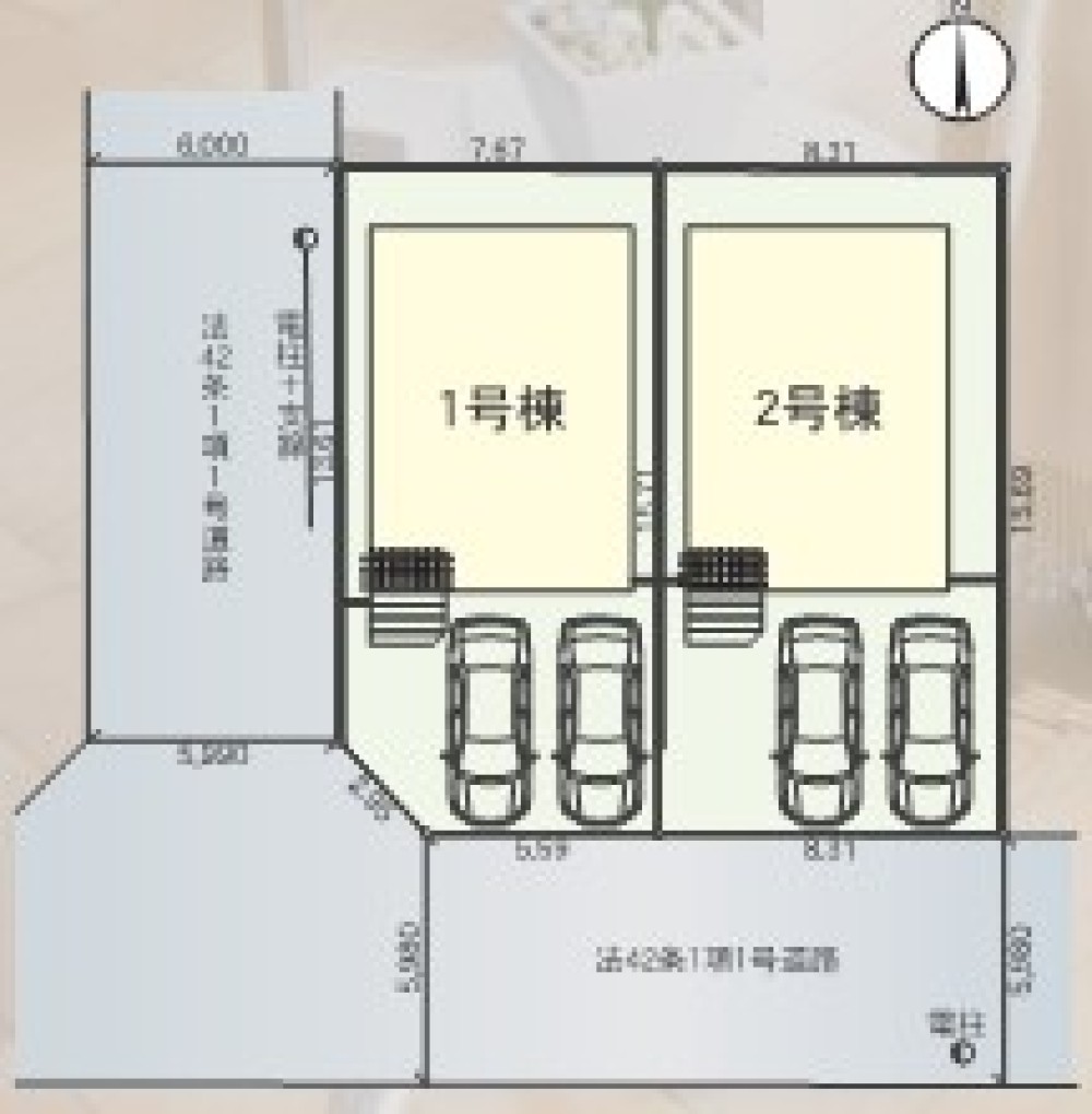 カースペース2台分ございます！
