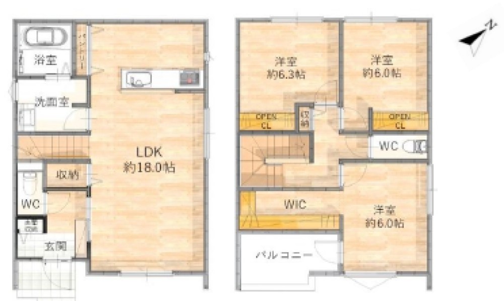高浜市湯山町　Ⅱ期　全2棟　B棟 画像2