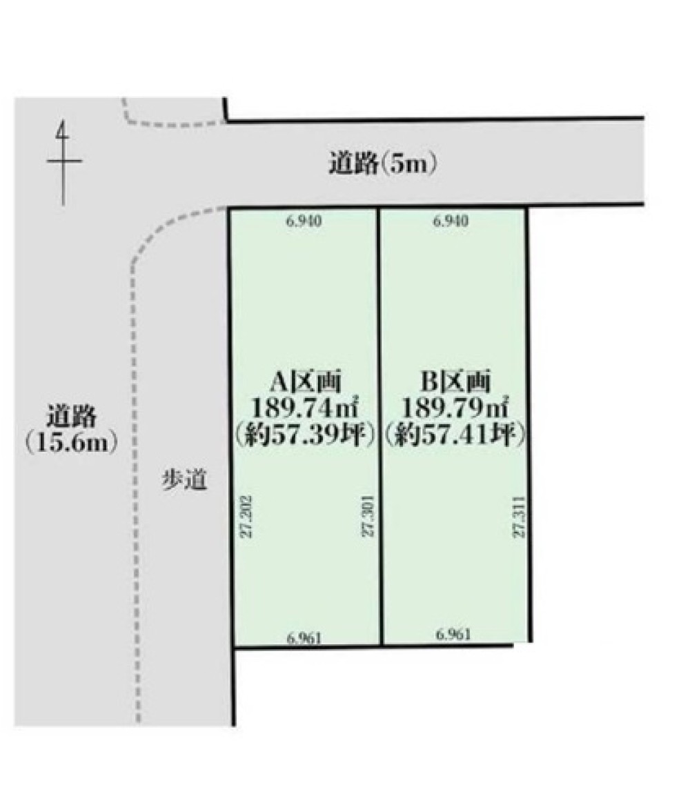 春日井市上条町　全2区画　A区画 画像1
