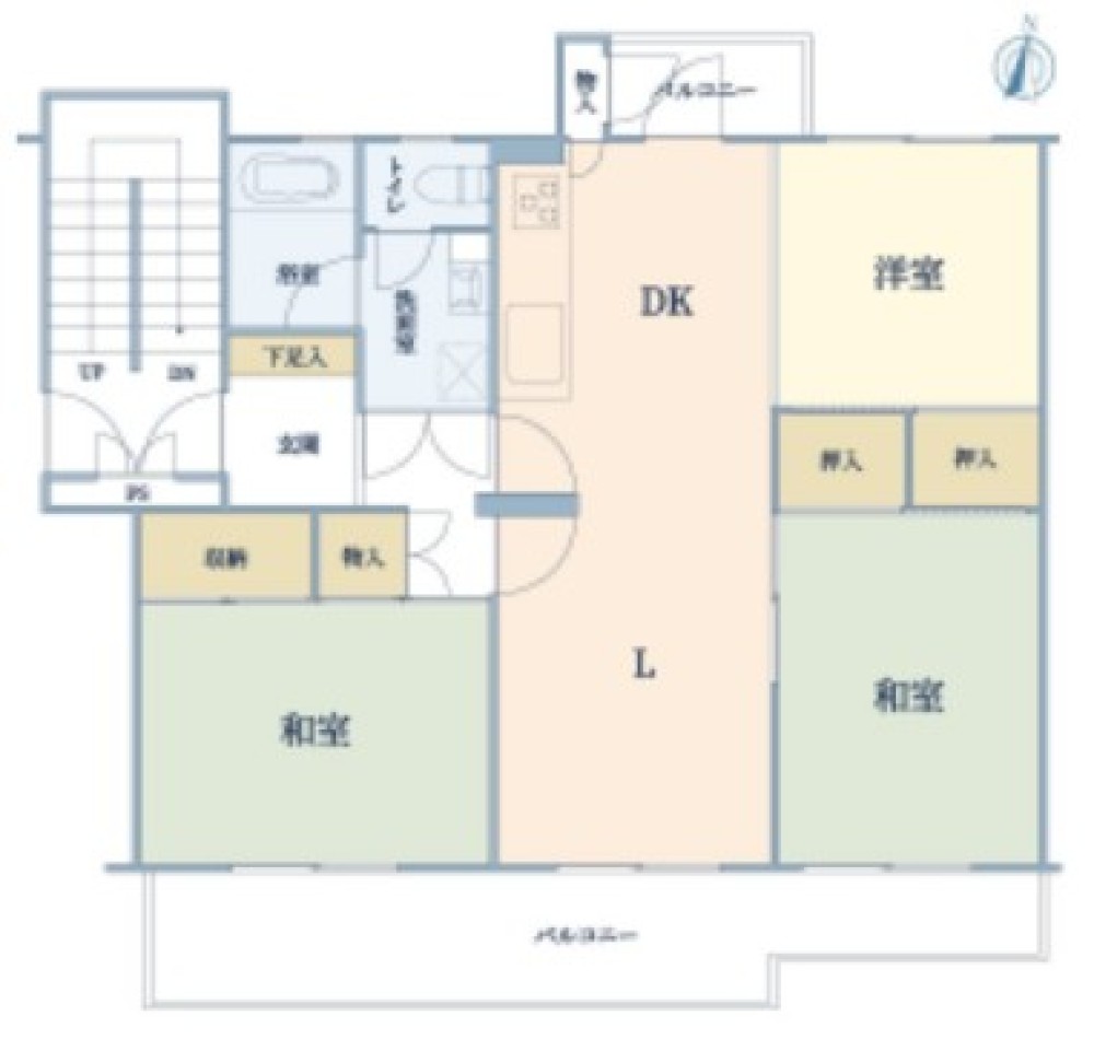 押草団地　202棟 画像1