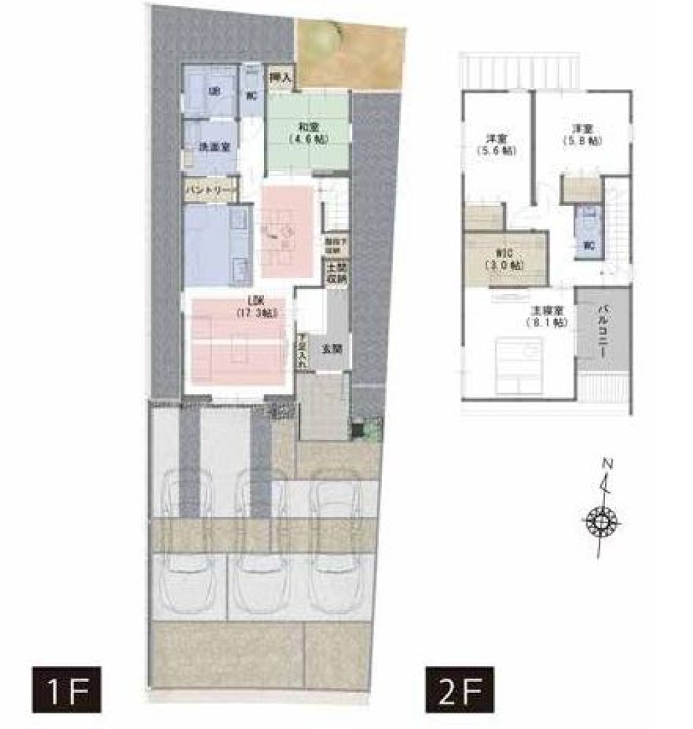 名古屋市緑区高根台　全6棟　F号棟 画像2