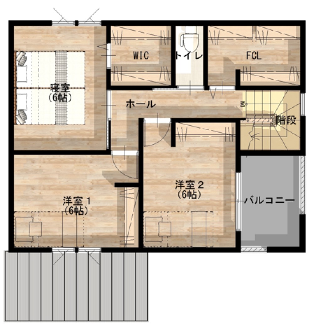 ウォークインクローゼットあり！