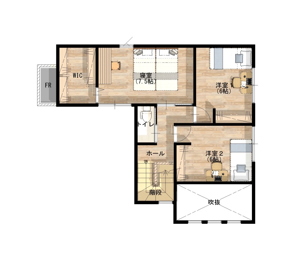 ウォークインクローゼットあり！