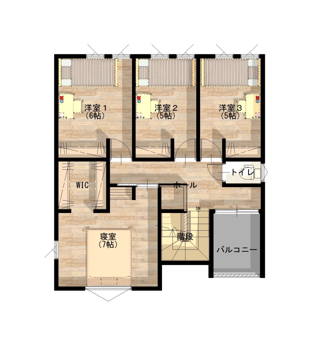 ウォークインクローゼットあり！