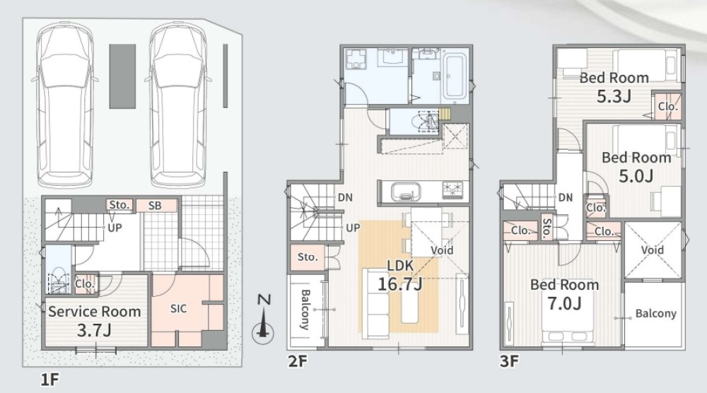 名古屋市中川区松葉町218①　全1棟 画像2
