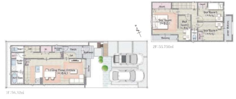 尾張旭市柏井町　全5棟　3号棟 画像2