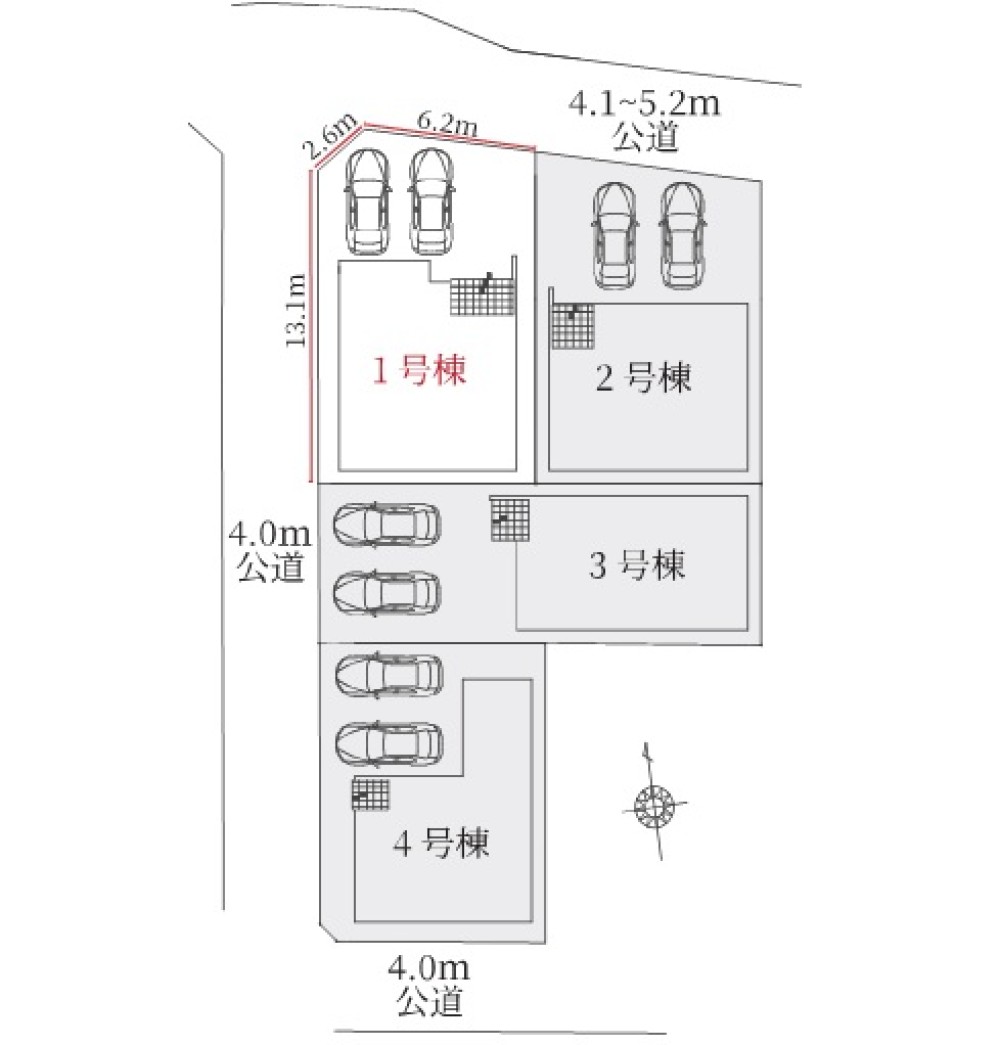 一宮市木曽川町　5期　全4棟　1号棟 画像1
