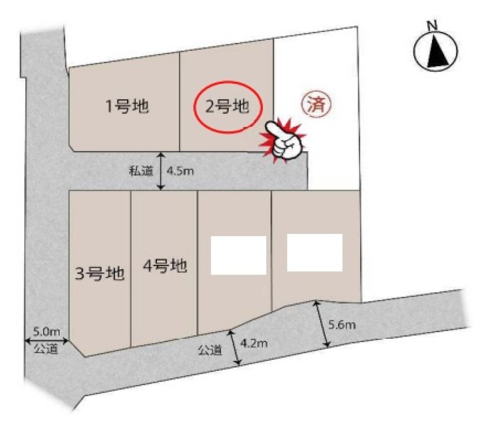 一宮市今伊勢町　全4区画　2号地 画像1