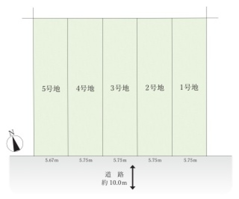 名古屋市天白区植田西　9期　全5区画　5号地 画像1