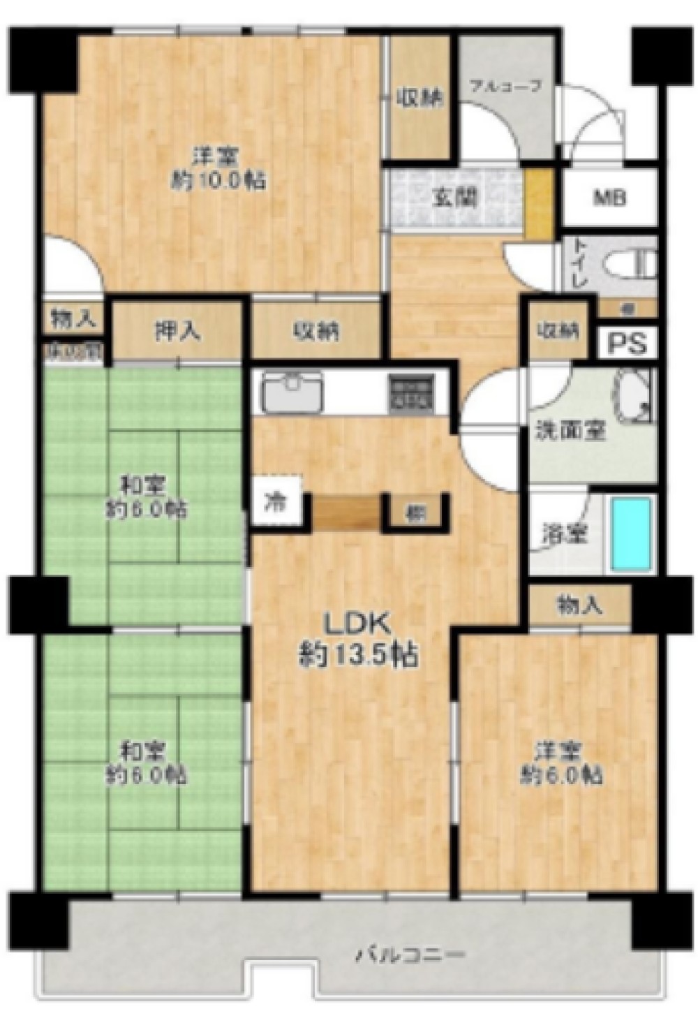 キングスコート六名公園 画像1