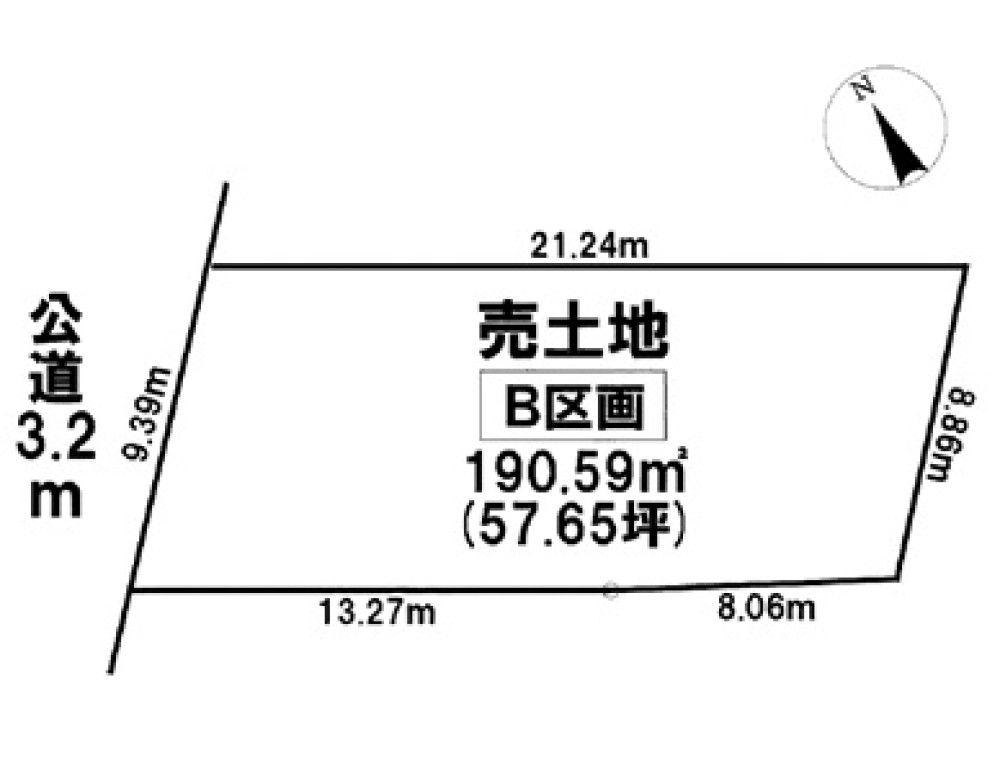 知多郡武豊町字楠　全2区画　B区画 画像1