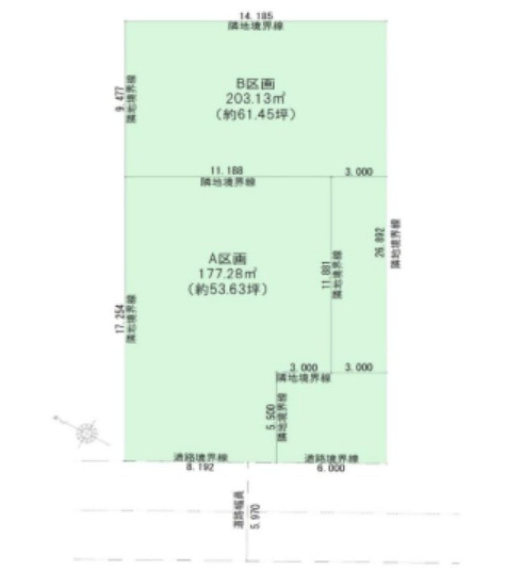 尾張旭市柏井町　全2区画　A区画 画像1