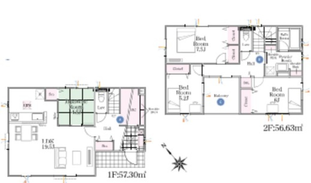 豊田市明和町　GRAN FELIDIA　全11棟　5号棟 画像2