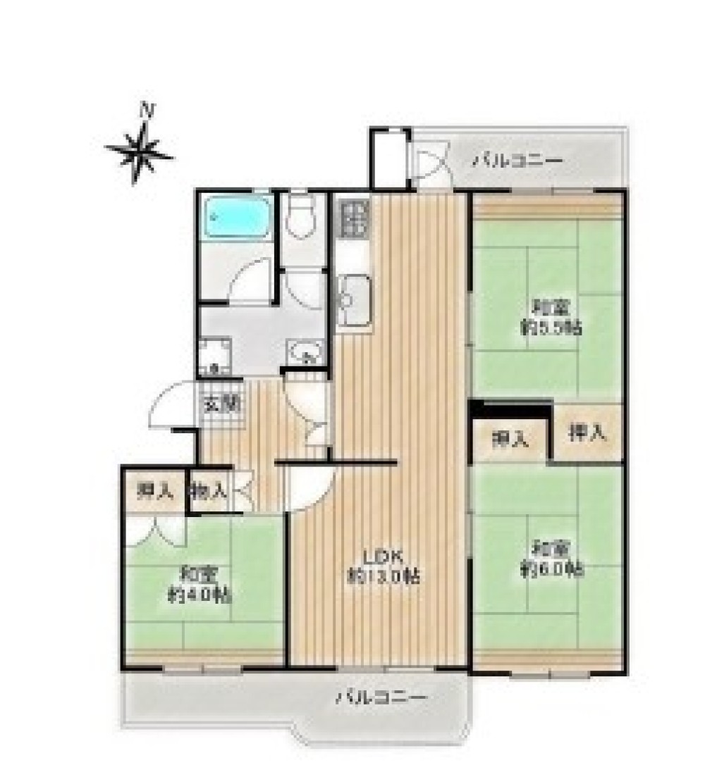 押草東第一住宅　302棟 画像1