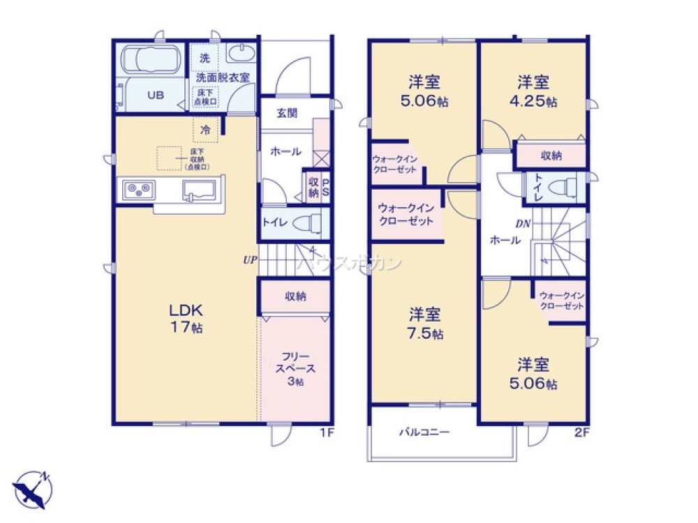 全居室収納豊富・ゆとりのある間取り◎