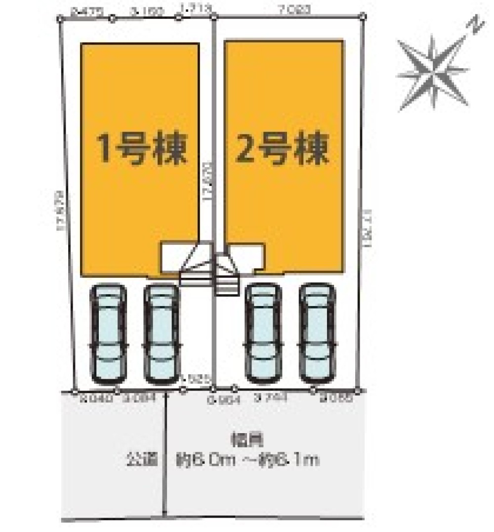 カースペース並列2台分ございます！