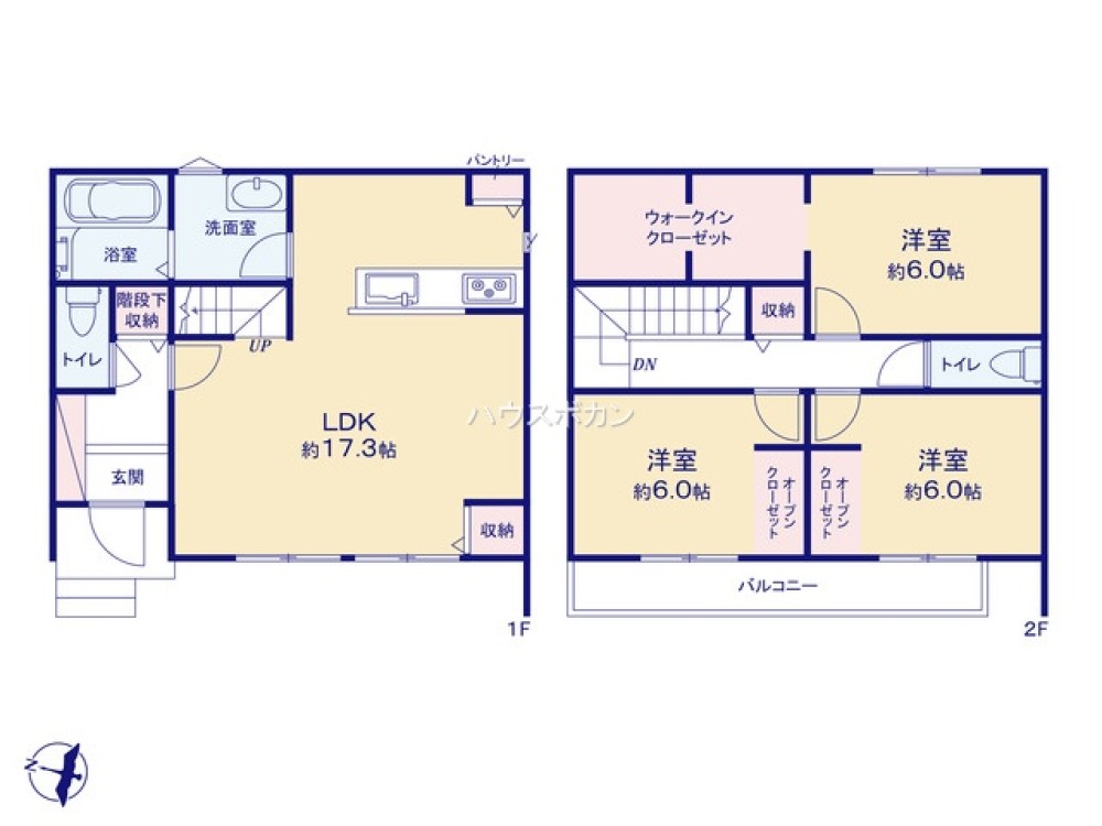 岡崎市井田町　全2棟　B棟 画像2