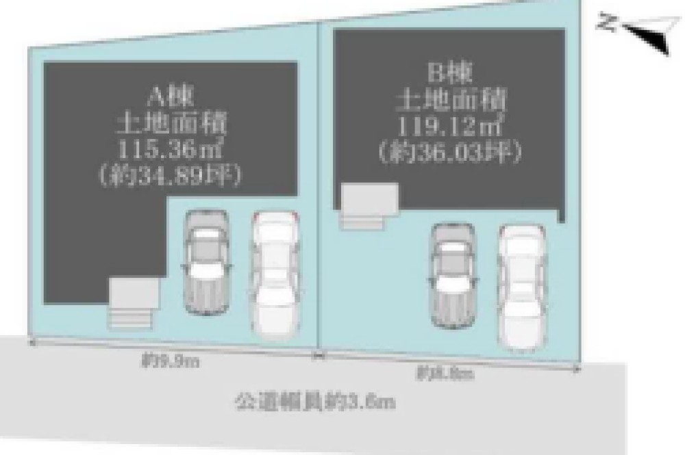岡崎市井田町　全2棟　B棟 画像3