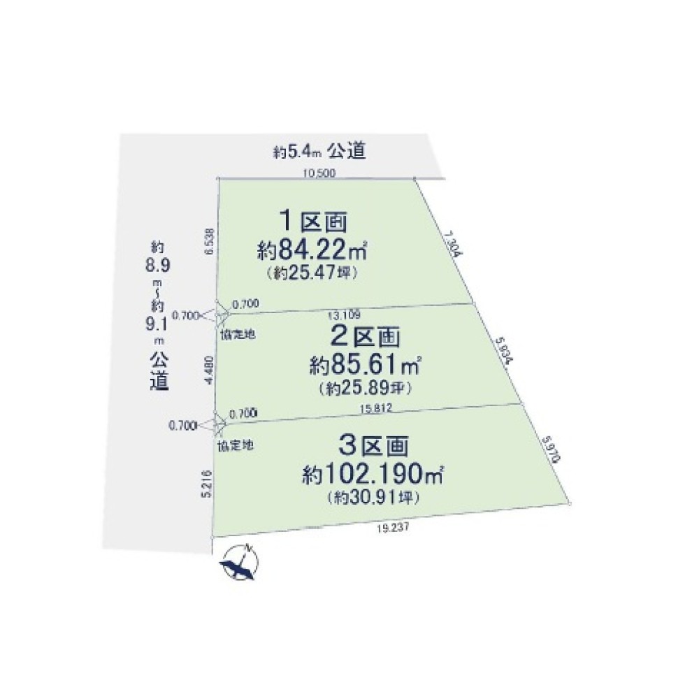 名古屋市中村区中村本町　1期　全3区画　2区画 画像1