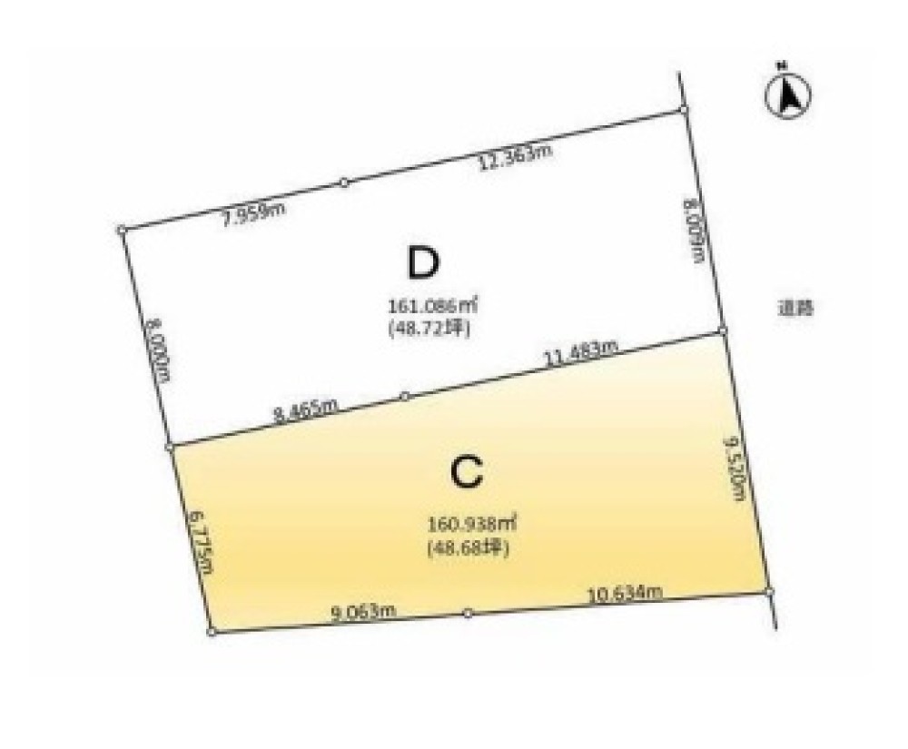 一宮市西萩原　全2区画　C区画 画像1